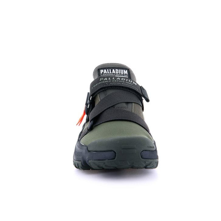 Baskets Palladium Off-grid LO Utility Femme Vert Olive | FR PJY580Q